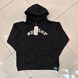Sp5der vvs rhinestone hoodie